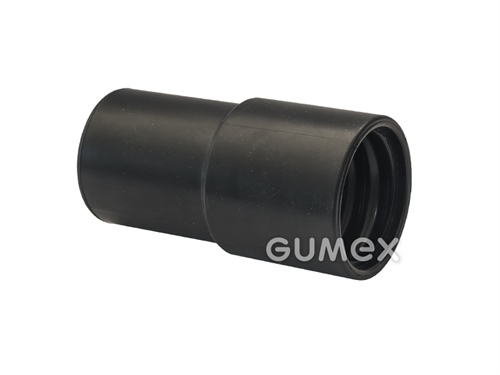 Plastová koncovka pro hadici SUPERFLEX PVC 372, průměr 25mm, PVC, -20°C/+70°C (krátkodobě +80°C), černá